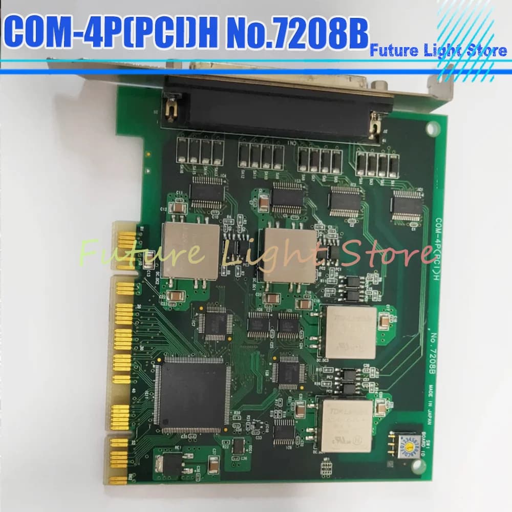 COM-4P(PCI)H No.7208B Capture Card Green PCB Board