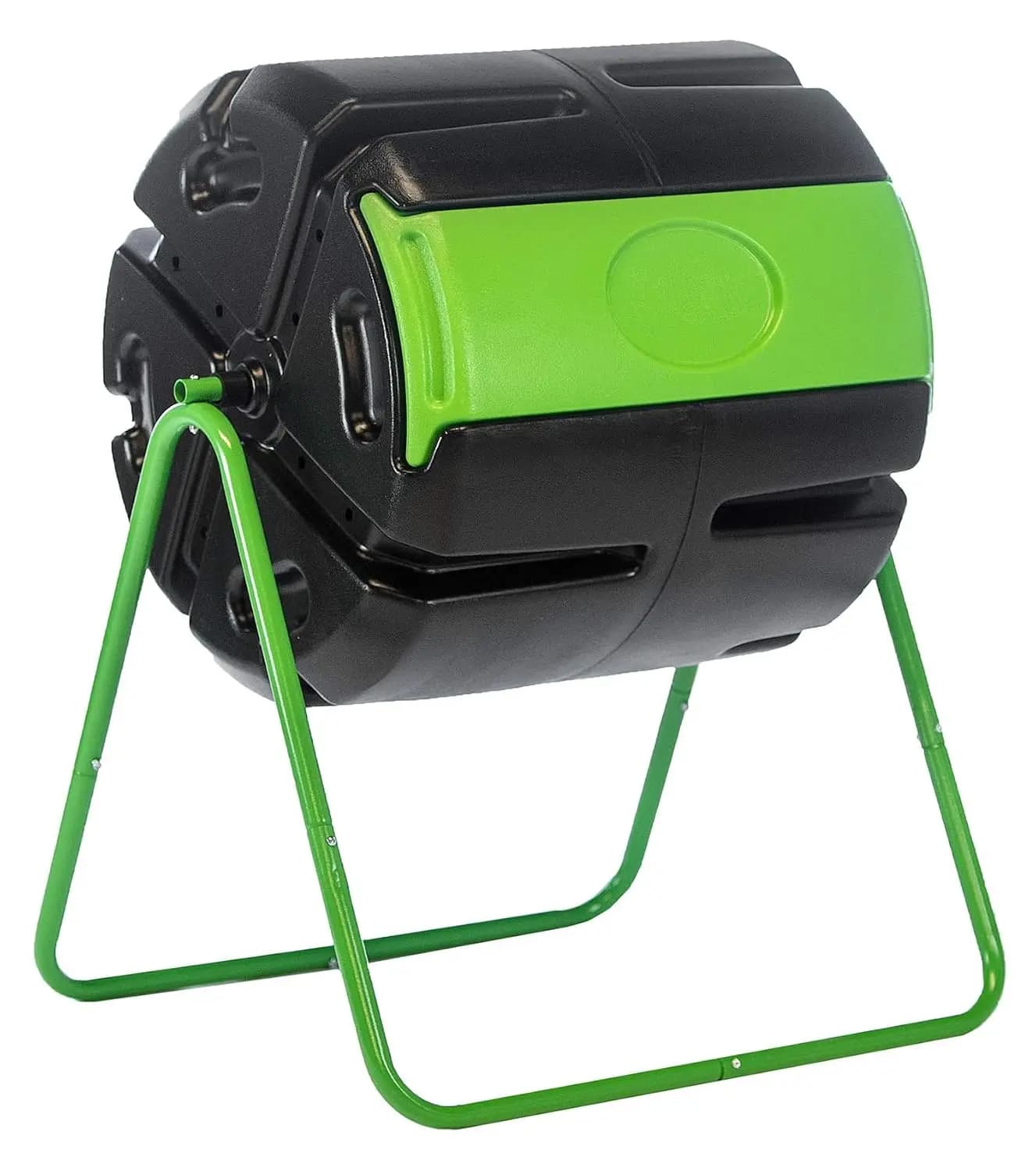 HOTFROG Roto Single Chamber Batch Tumbling Composter - Outdoor Rotating Garden Compost Bin (HF-RM4000) Black &, Customized