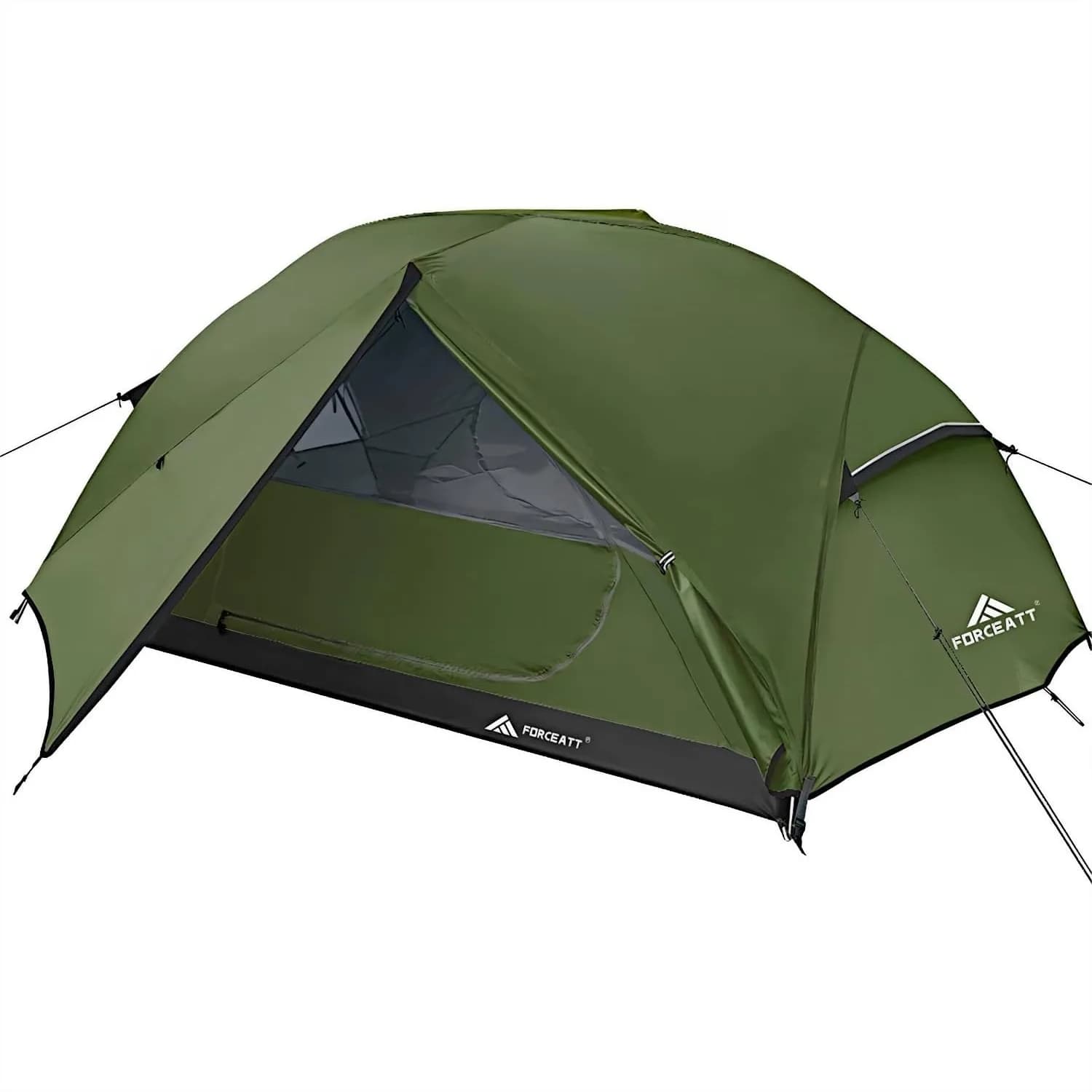 Tenda da Campeggio Impermeabile e Antivento per 2 Persone, Tenda Leggera con Pali in Alluminio per Escursionismo, 3-4 Stagioni, Facile da Montare