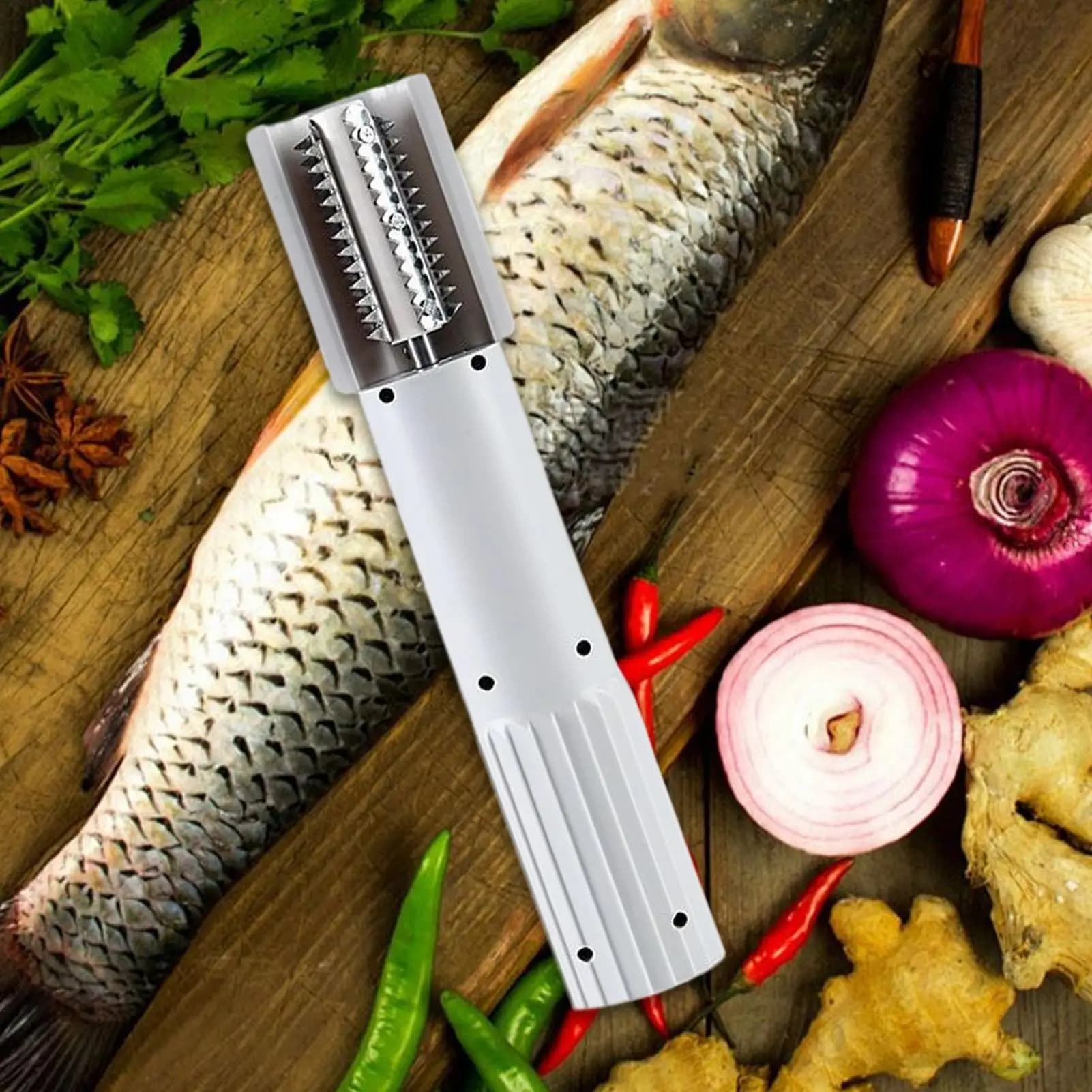 Fish scraper Rechargeable electric fish scraper Wireless electric whistle for kitchen Cooking Home restaurants Catfish