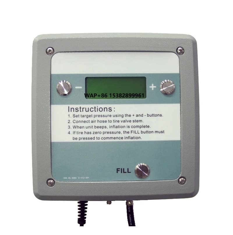 Gonfiatore Digitale per Pneumatici da Parete con Manometro, Completamente Automatico, Alimentazione 100~240V, Macchina per Gonfiaggio Gomme