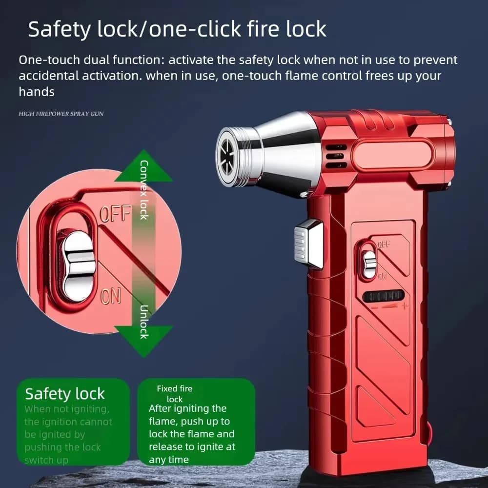 Multi Functional Handheld Spray Gun with Adjustable Flame, Multi-purpose High-temperature Welding Gun, Inflatable Lighter