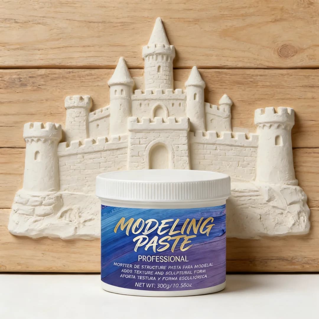 Fast-Drying Crack-Resistant Acrylic Texture Paste for 3D Shaping, Carving, Acrylic Mixing, Canvas & DIY Crafts