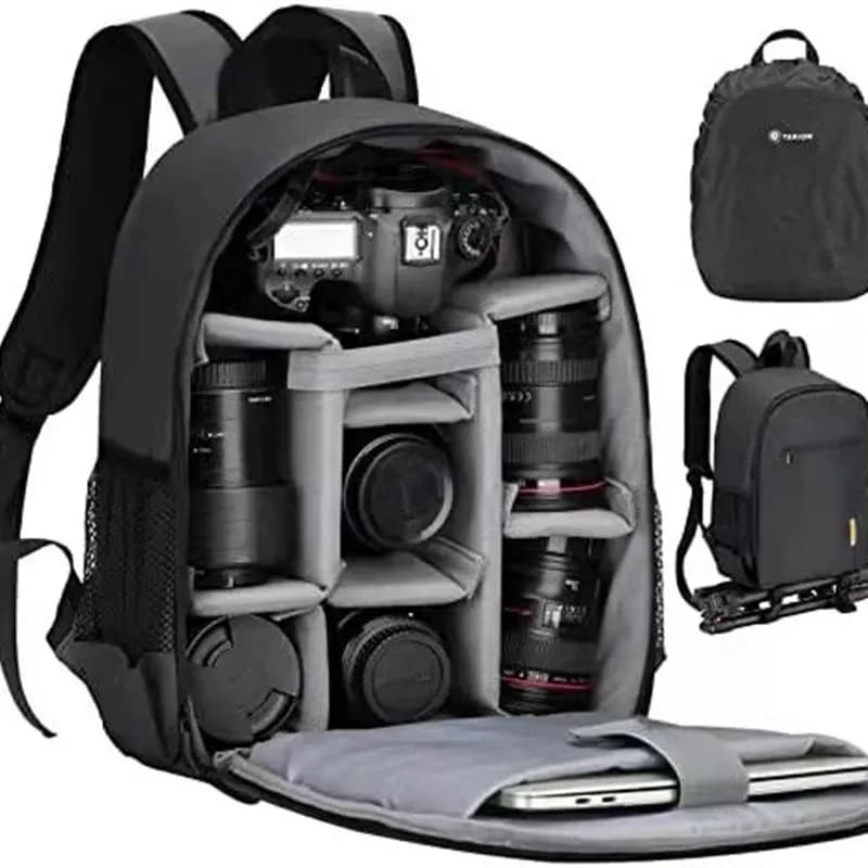 Zaino DSLR impermeabile Borsa per fotocamera DSLR digitale per video Fotocamere esterne multifunzionali Custodia per fotocamera per obiettivo DSLR Nikon Canon