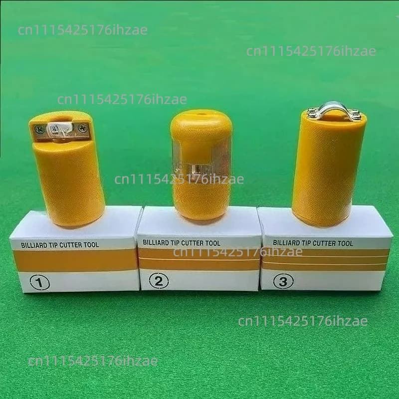 Pool Cue Leather Tip Replacement Repair Kit, Multi-purpose Trimming Tool Fit 11.5~13mm Large Billiard Club Head