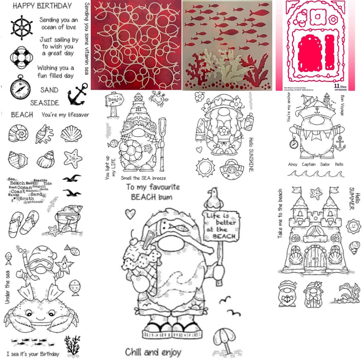 Lighthouse Gnome A6 Clear Stamp Set For DIY Scrapbooking Crafts Maker Photo Album Template Handmade Decoration 2026 New