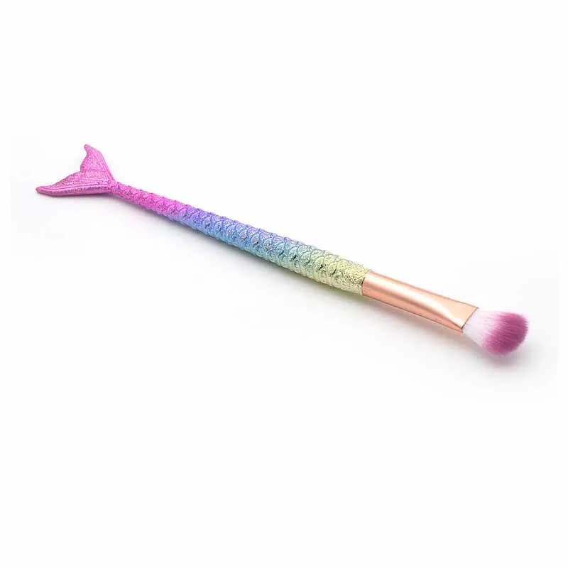 Pennelli per trucco in plastica arcobaleno Eyeliner per occhi ombretto per sopracciglia pennello per sirena pennelli per trucco gesseau Maquillage trucco Brushe 1 pz