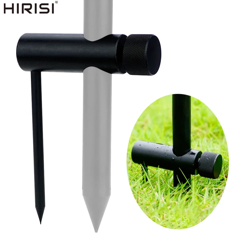Hirisi STB012 Aluminium Carp Bankstick Stabiliser Stand Leg Anti-Slip Holder For Carp Rod Pod Bank Sticks Fishing Accessories