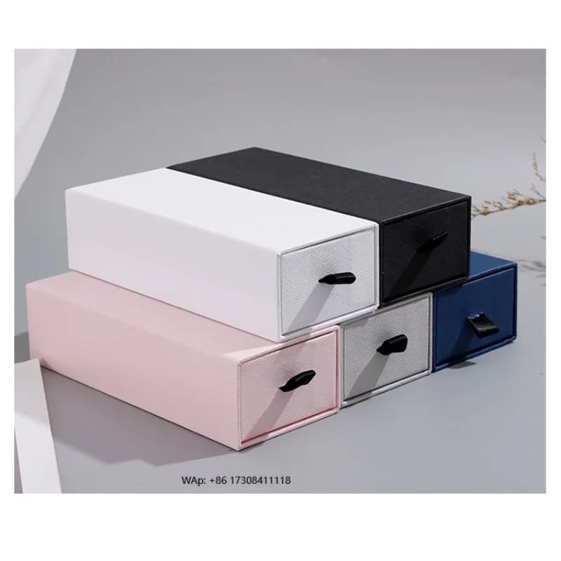 Scatola per Occhiali in Cartone Rettangolare Tipo Cassetto, Confezione per Profumi e Cosmetici, Scatola Regalo per Aromaterapia