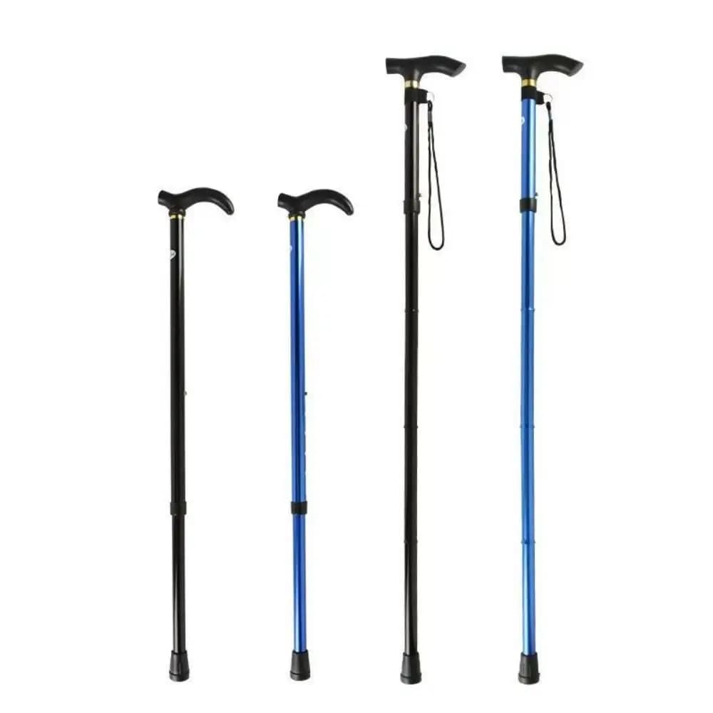 Bastone da Trekking Telescopico Leggero, Bastone da Passeggio Regolabile Rinforzato a 5 Sezioni, Portatile per Adulti e Anziani