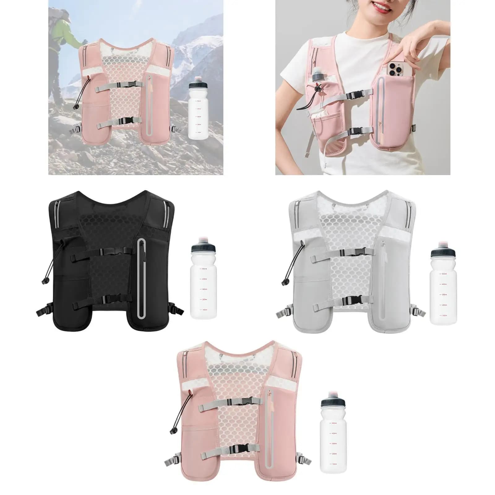 Hydrating vest with Bottle for Trail Race and Cycling