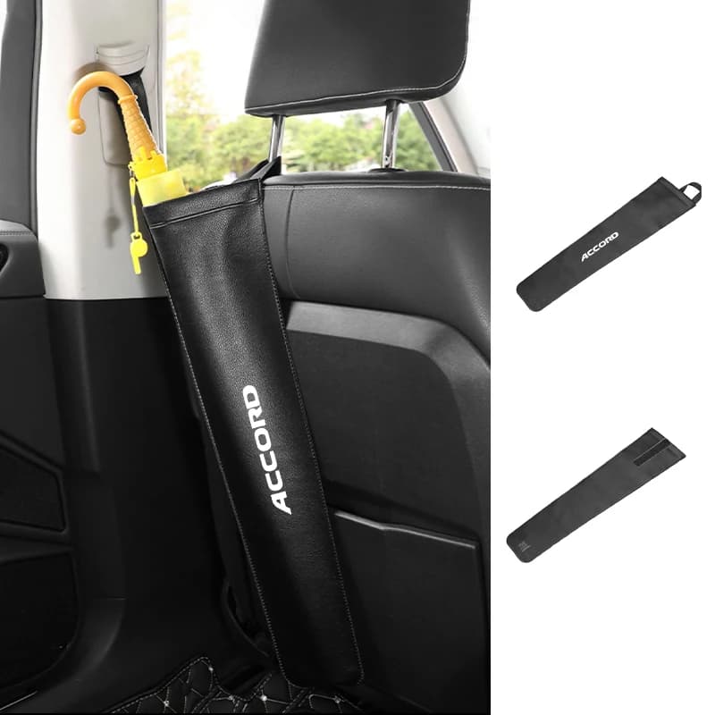 Borsa portaoggetti per ombrellone impermeabile per auto Custodia in pelle PU Supporto per organizzatore parasole per Honda Civic Accord CRV Fit Jazz Transalp CBR
