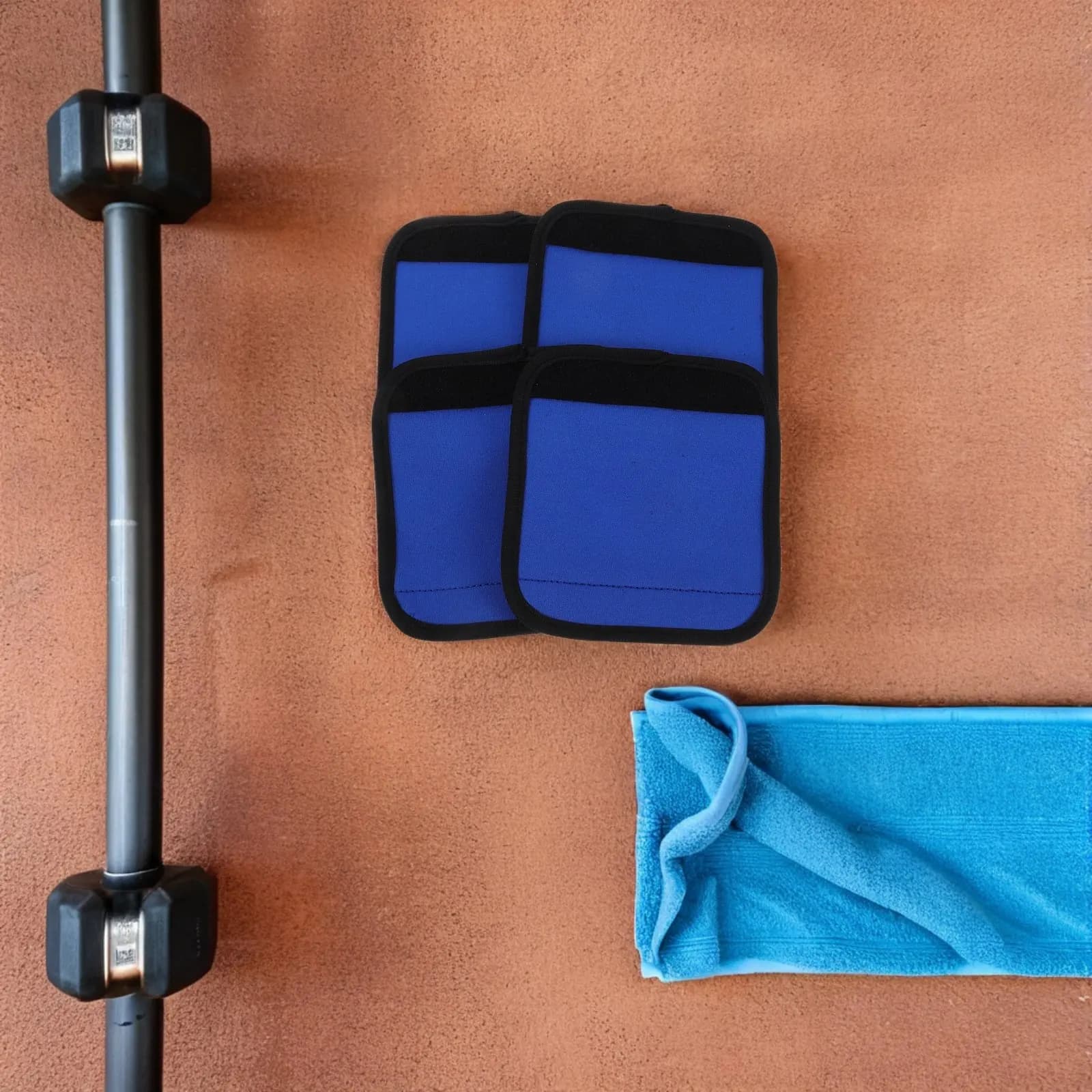 4Pcs Gym Grip Pads Pull Up Bar Covers Neoprene Workout Hand Grips Weightlifting Hand Protector Non Slip for Fitness Equipment