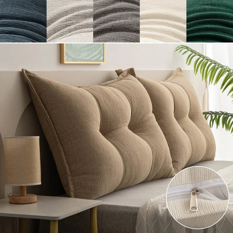 Cuscino Triangolare di Supporto Lombare per Letto e Divano, Schienale per Lettura, Imbottito in Cotone PP, Schienale Tatami Rimovibile e Lavabile
