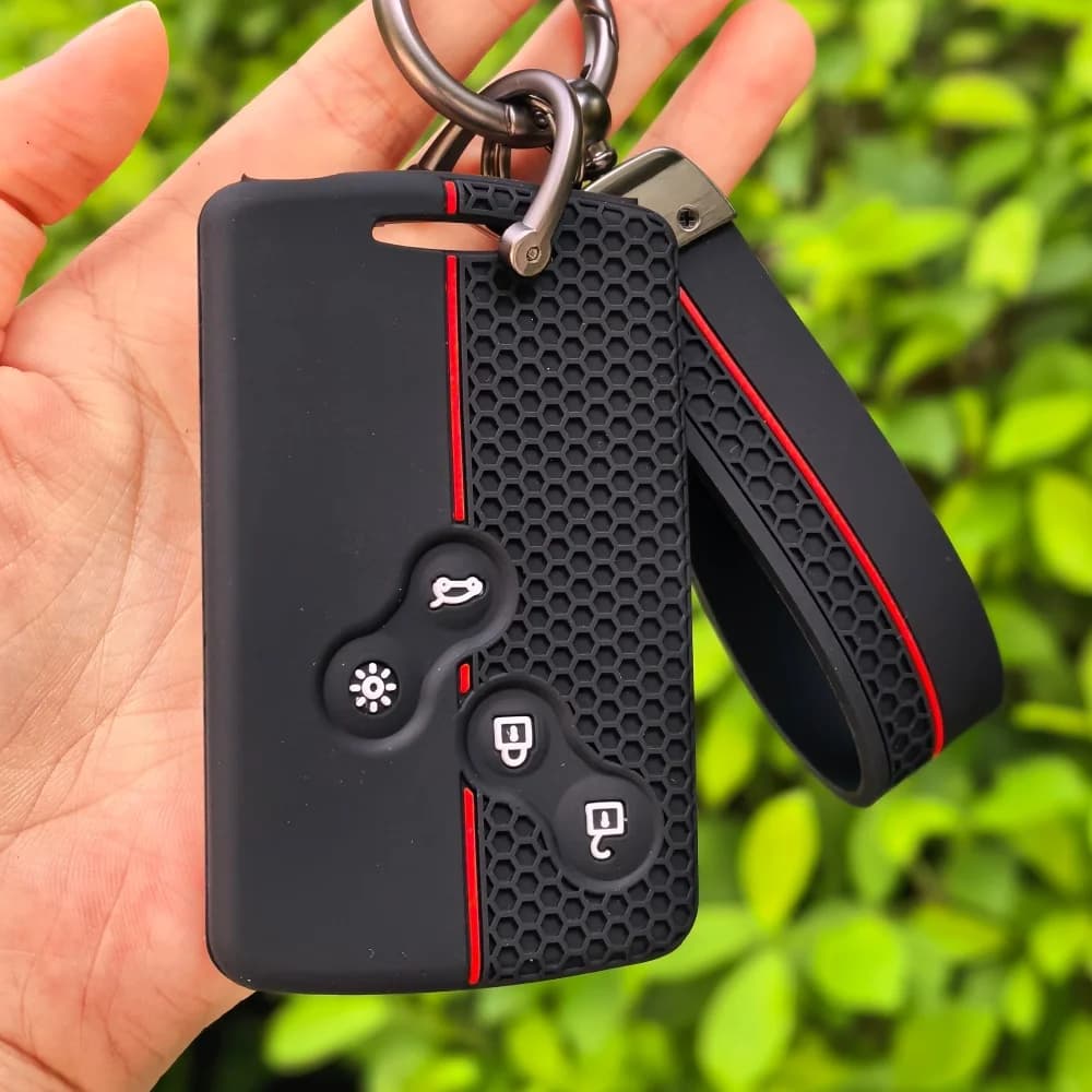 Custodia Protettiva in Silicone per Chiavi Auto Renault Megane 2 3 Scenic Laguna Clio Captur Duster Logan Trafic Koleos Fluence Zoe