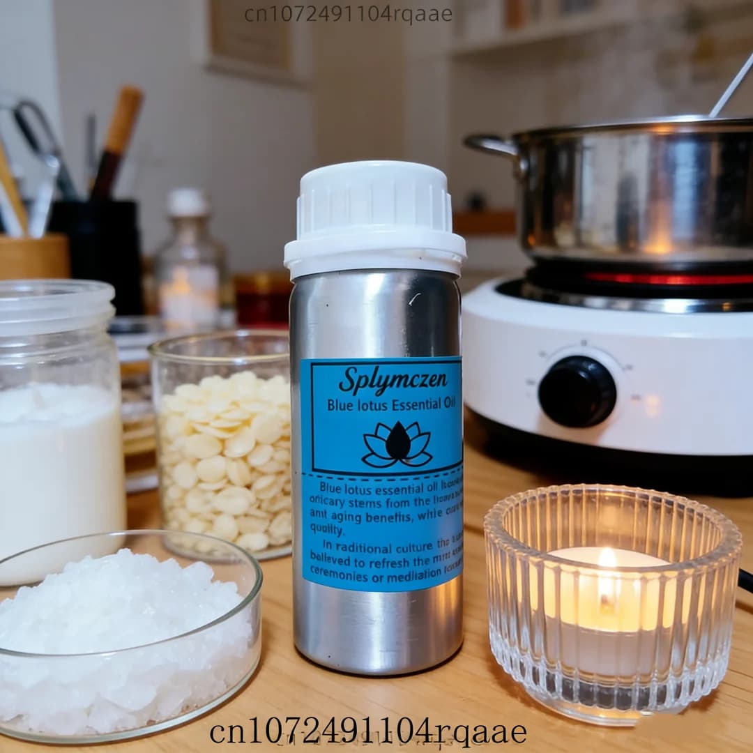 Olio Premium di Loto Blu, Neem, Artemisia e Oud | Ricarica per Diffusore a Bastoncini Naturale per Relax, Sonno e Atmosfera Domestica - Profumazione per la Casa