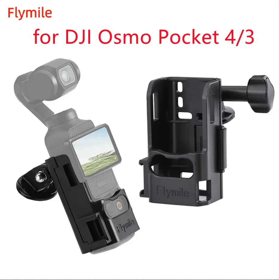 Supporto di estensione Flymile per DJI Osmo Pocket 3/Pocket 4 con adattatore cold shoe, accessori per fotografia con fotocamera