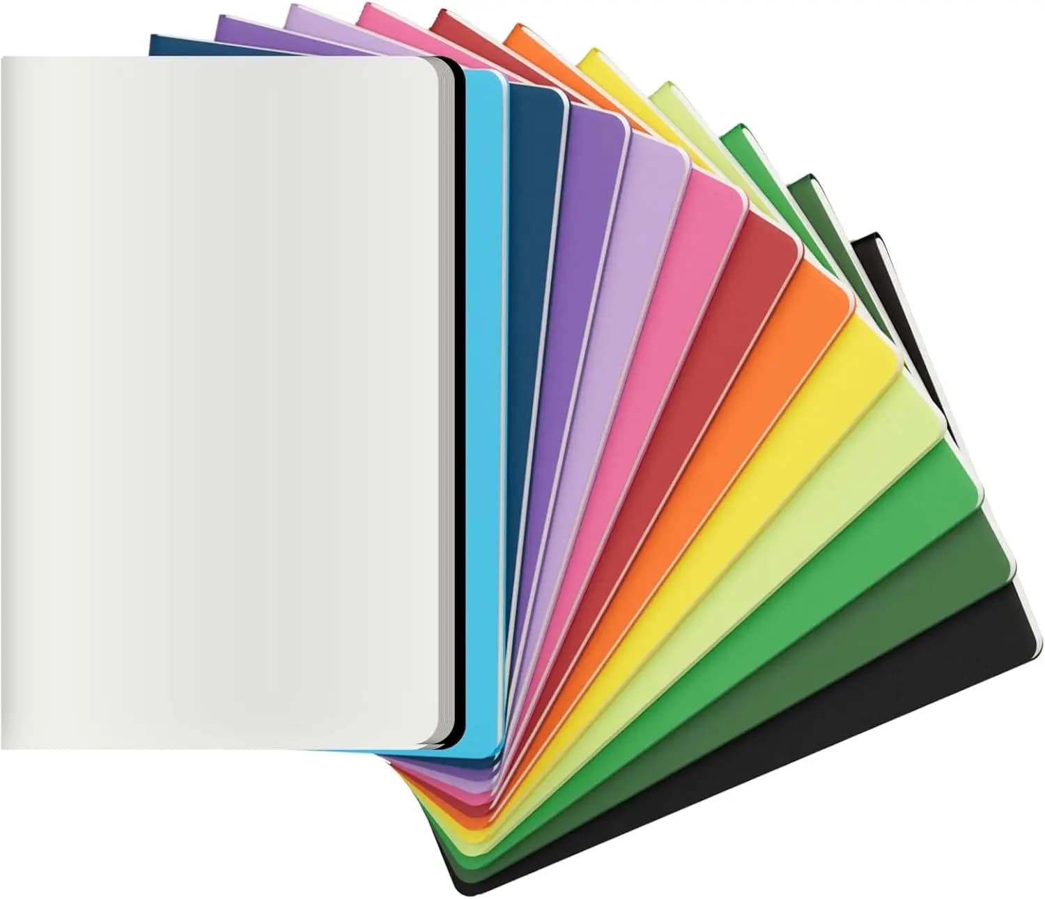 12 Pack Colorful Blank Notebook Journals Bulk, A5 Unlined Travel Journal Set for Writing, Drawing, Sketchbook, Diary, 60 Pages