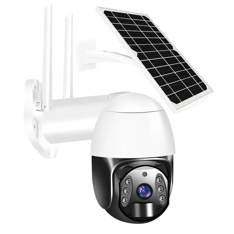 2MP 1080P Tuya APP Solar Power Full Color WIFI/4G PTZ IP Dome Camera AI Humanoid Detection Home Security CCTV Baby Monitor
