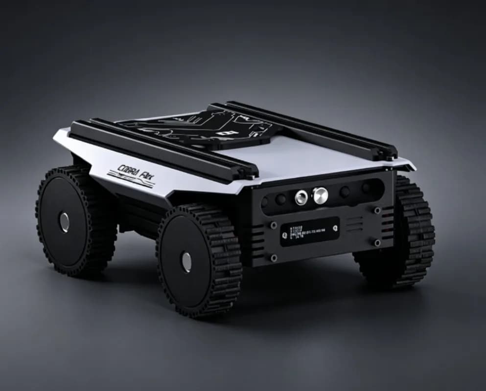 Flex 4WD Modular Robot Chassis Kit, Hub Motor Drive-by-Wire Compact Chassis for Raspberry Pi Jetson