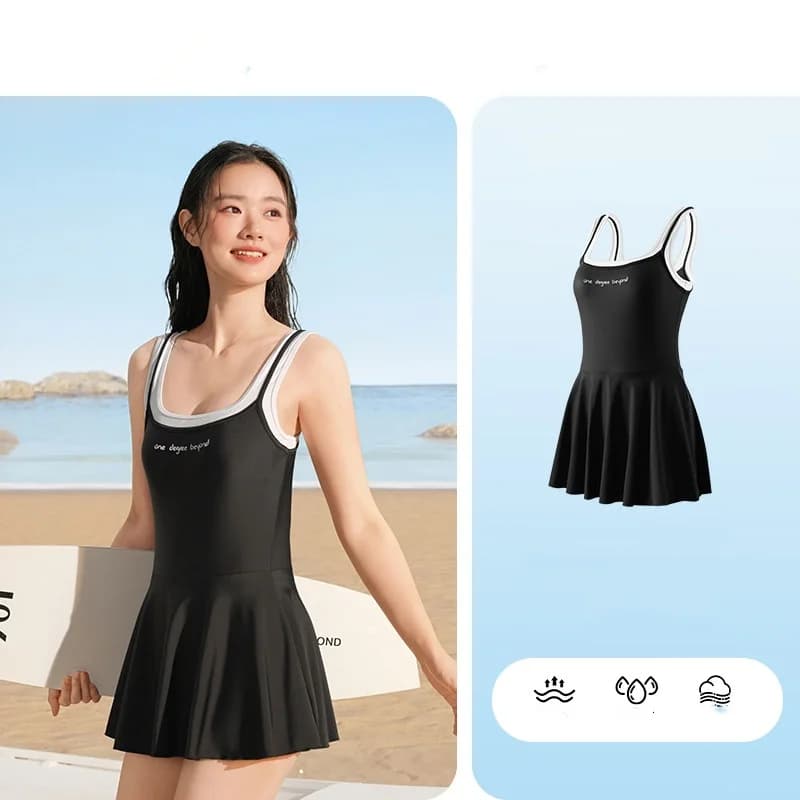 Women's Sexy Outdoor Water Sports Beach Surf Sleeveless Swimwear Fast Drying Waterproof Athletic Swimwear Swimwear Berretto