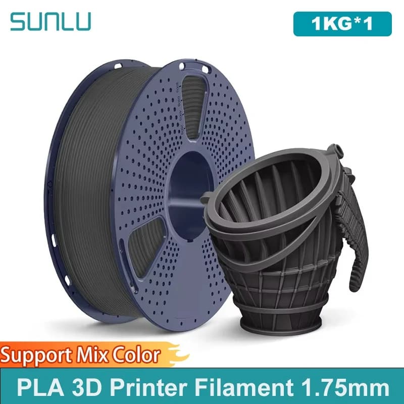 3D Printer Filament PLA 1 kg 3D printing thread completely wrapped by 1.75 mm suitable for most FDM 3D printers, 1 kg coil (2.2 pounds)