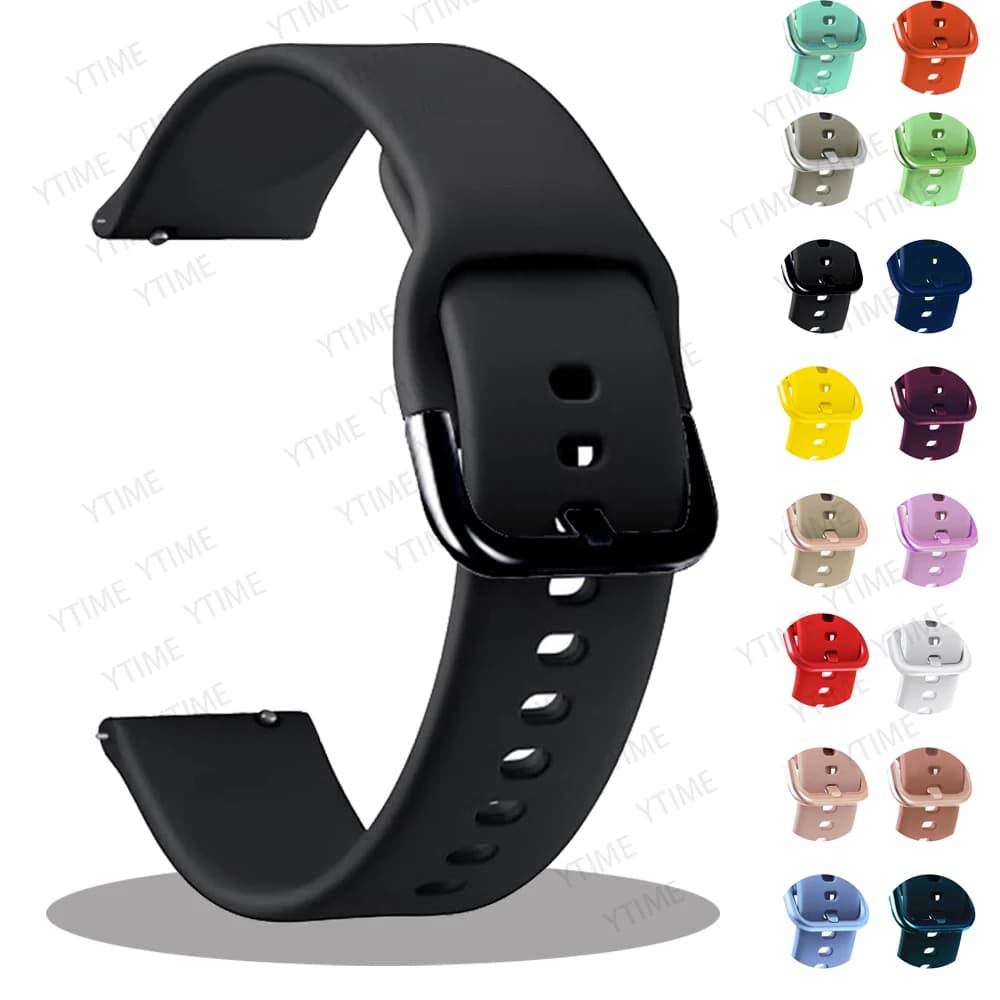 For Amazfit GTR Mini / 42mm Smart Watch Band 20mm Silicone Replacement Strap for Amazfit Bip/S/U/3/Pop Pro Strap