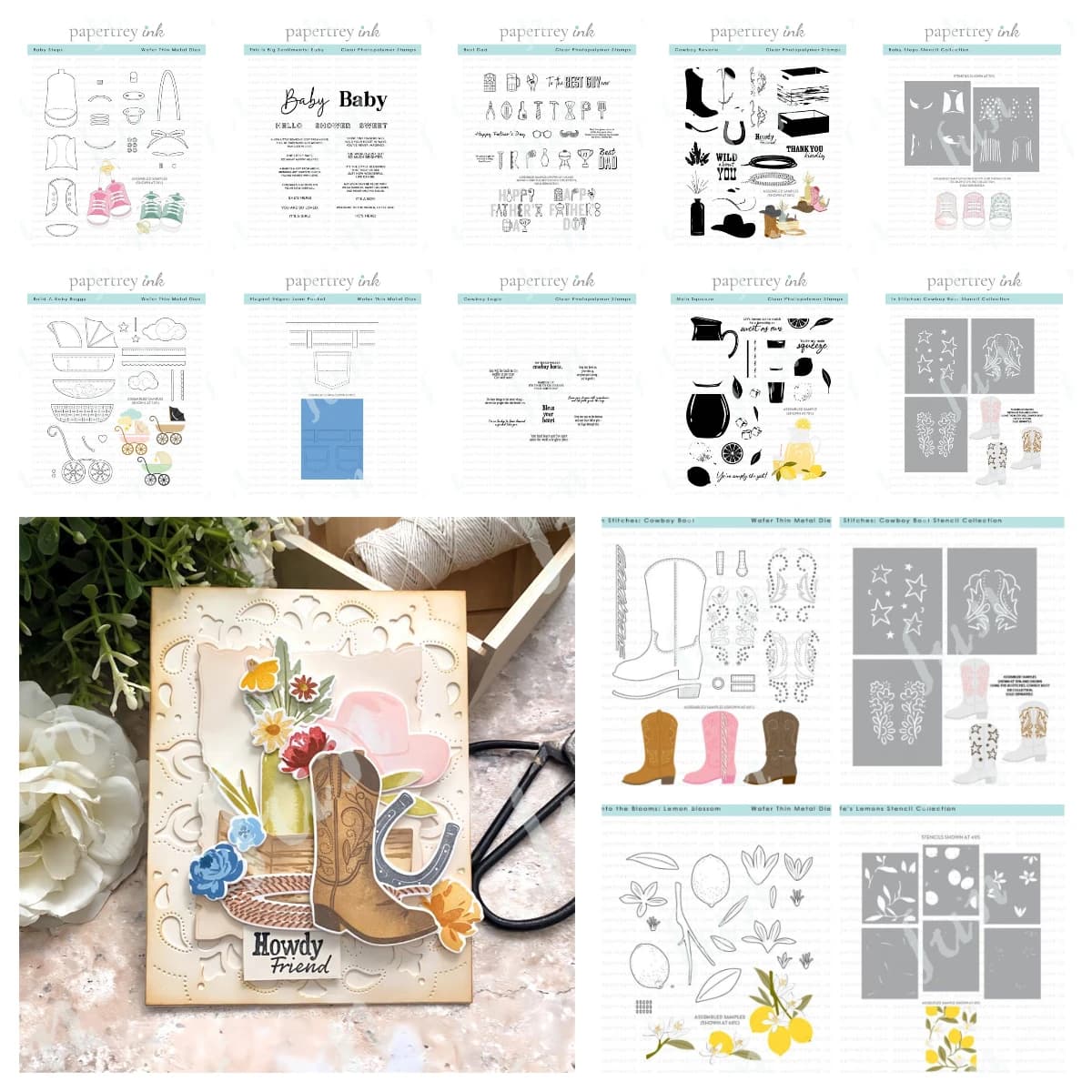 Tool Pouch Rope Frame Die Cutting Dies Cowboy Boot Clear Stamps Stencil Set DIY Paper Card Happy Father's Day Scrapbooking Decor