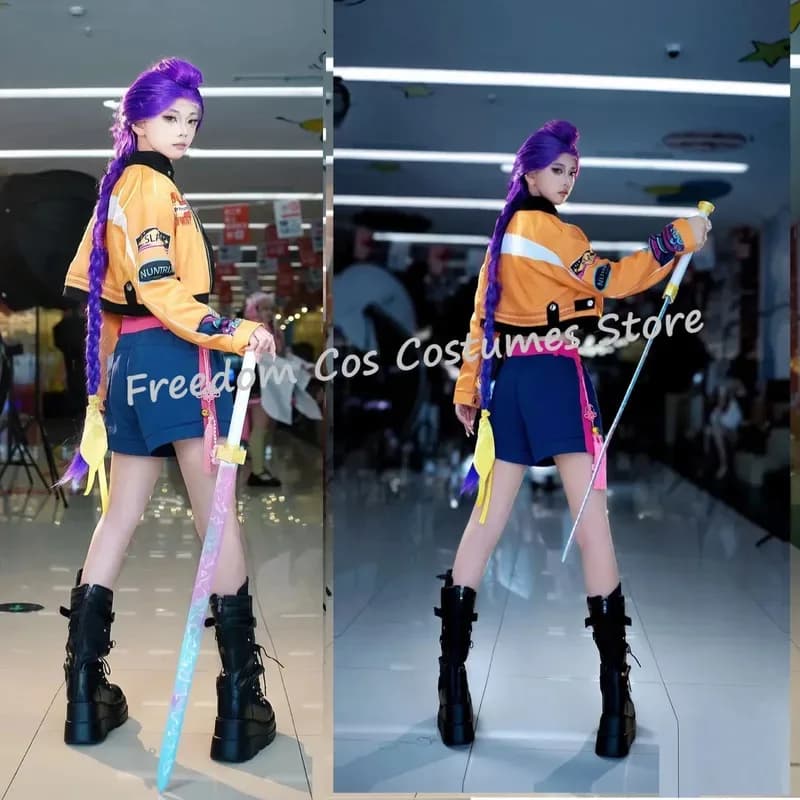 IN MAGAZZINO Anime Superstar Rumi Costume Cosplay parrucca Set completo Ragazza Gruppo Lumi Vestito Donna Halloween Carnevale Festa Rol8;c'4,t;6.j'2;