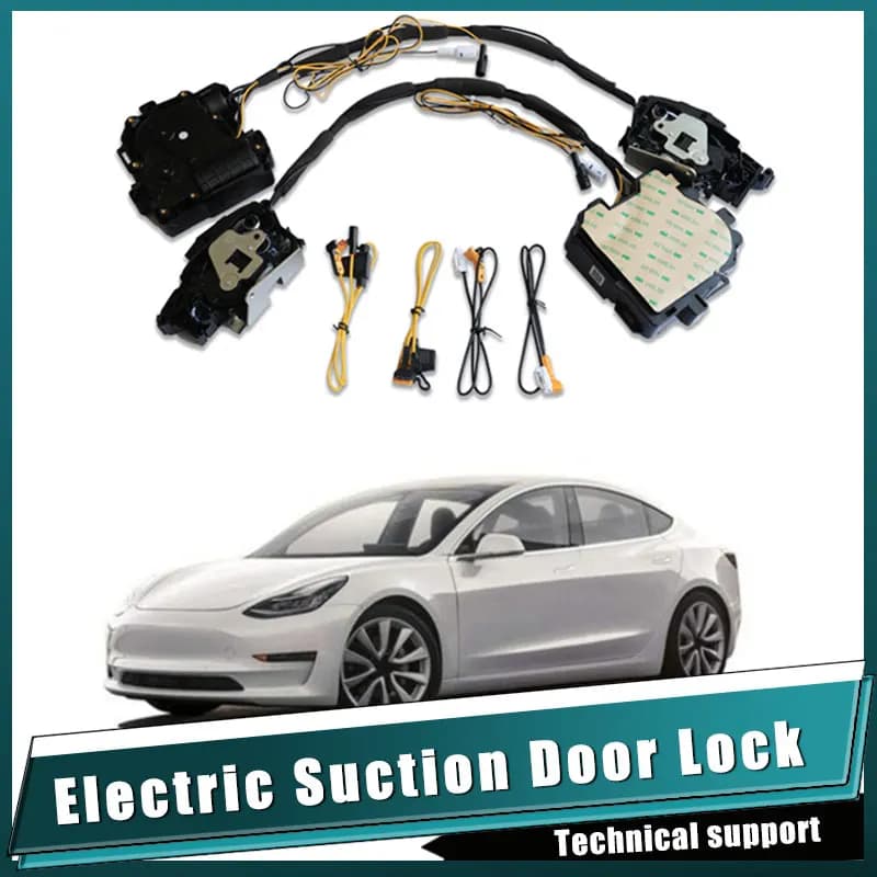 Smart Auto Electric Suction Door Lock for Tesla S Tesla model Automatic Soft Close Door Super Silence Car Vehicle Door