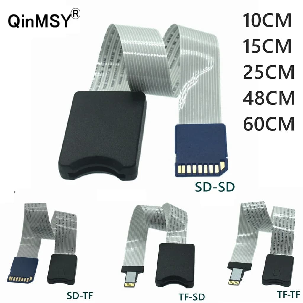 SD tf femmina a TF Micro SD maschio SD a SD/TF a TF scheda flessibile cavo di prolunga Gps Extender Adapter Reader Drop Ship