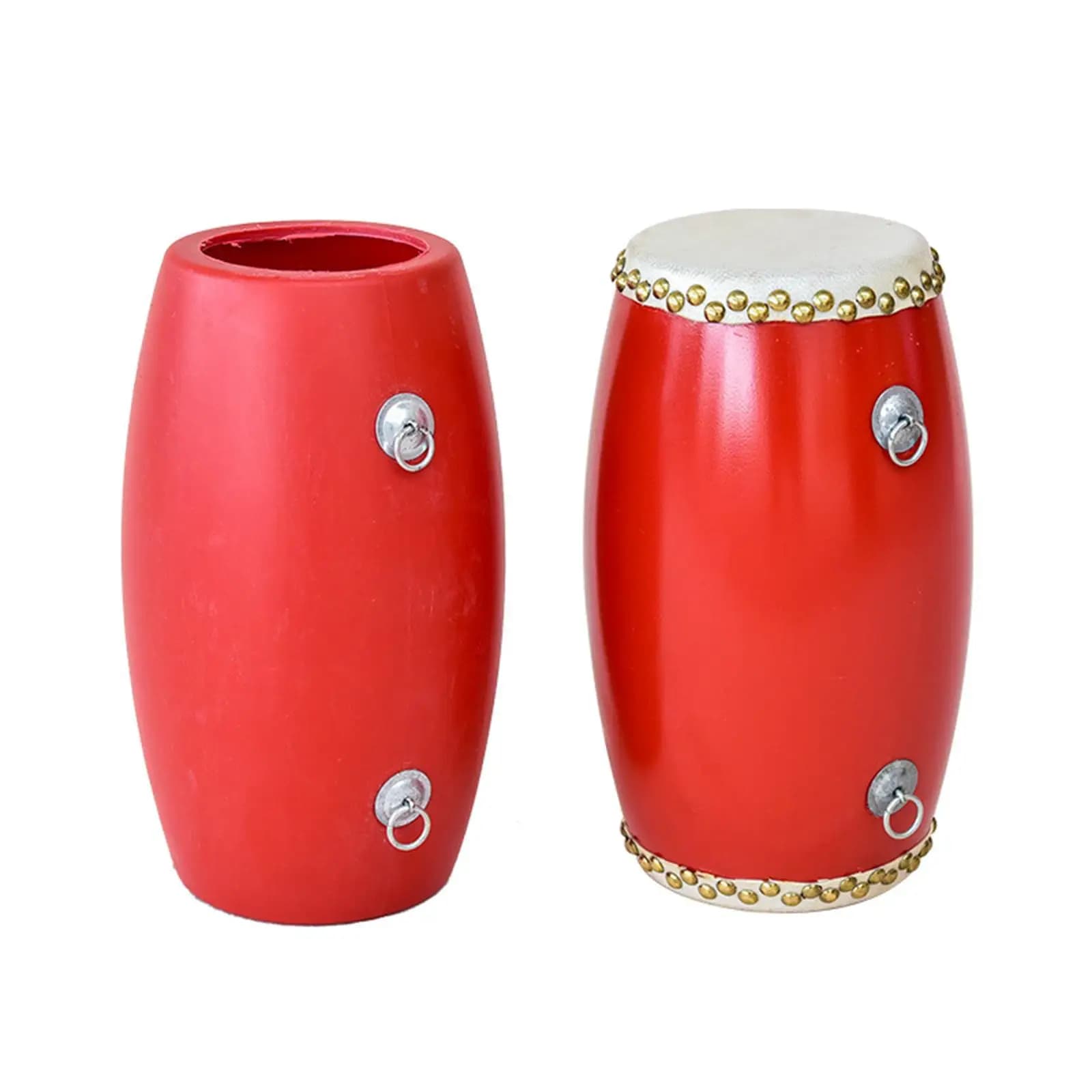 Tamburo Cinese da Cintura in PVC, Tamburo a Mano Portatile per Pratica, Pad per Allenamento Musicale di Ritmo per Bambini e Ragazzi