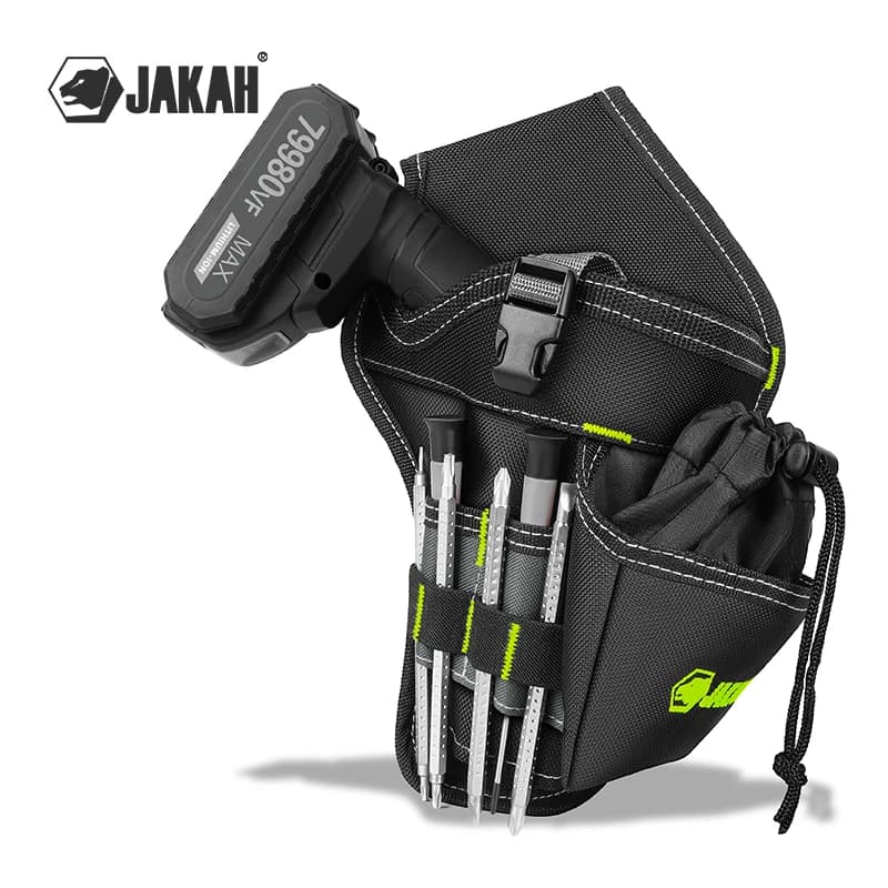 Borsa Porta Attrezzi JAKAH, Organizer Professionale Premium Multi-Tasca, Resistente Borsa da Lavoro per Cinture Porta Attrezzi da Uomo