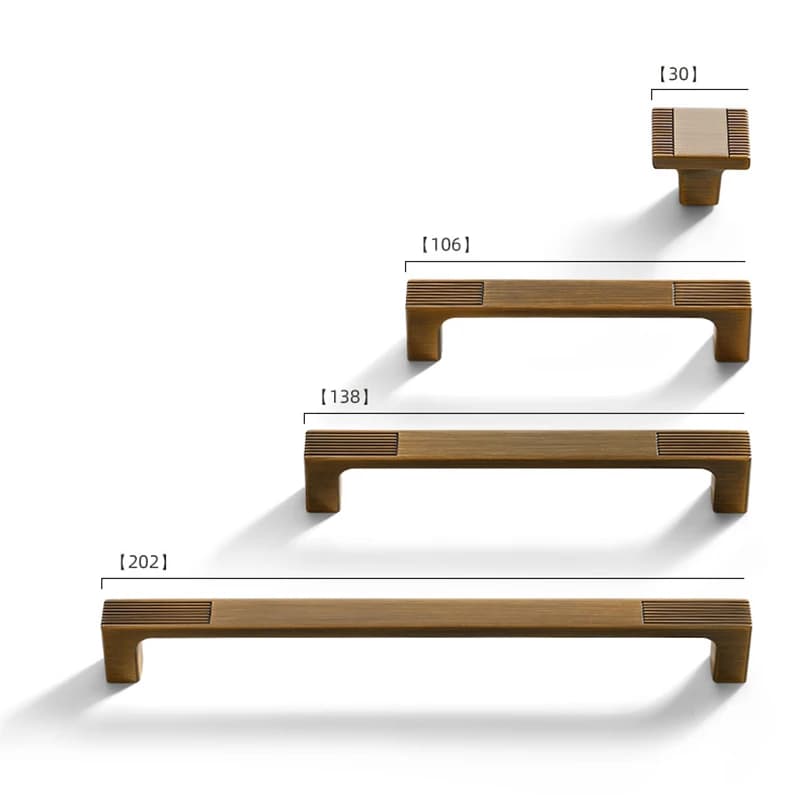 YM Maniglie per mobili cinesi moderne Manopole per porte dell'armadio in ottone dorato Maniglie per cassetti dell'armadio Hardware per cassettiere dell'armadio da cucina