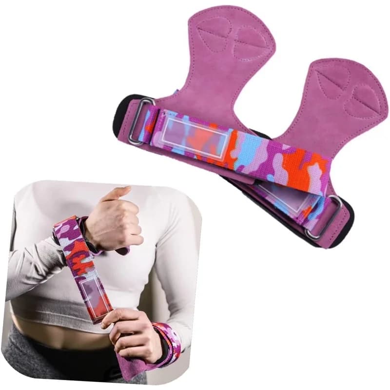 1 pair of weight lifting handles with wrist straps full body protection gloves for weight lifting exercise in the gym