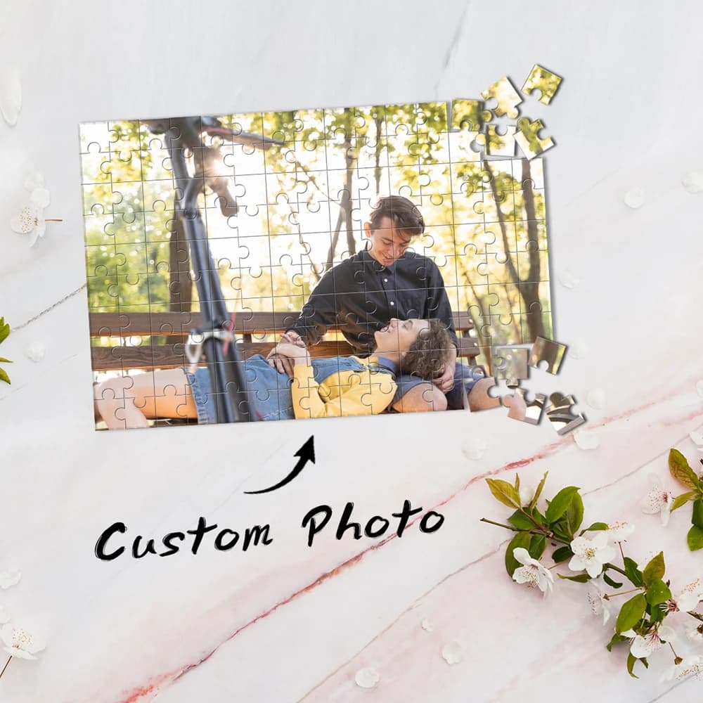35/150/300/500pcs Hot Sale Couple Customizable Photo Puzzle For Bedroom Desk Decor Handmade Birthday Gifts