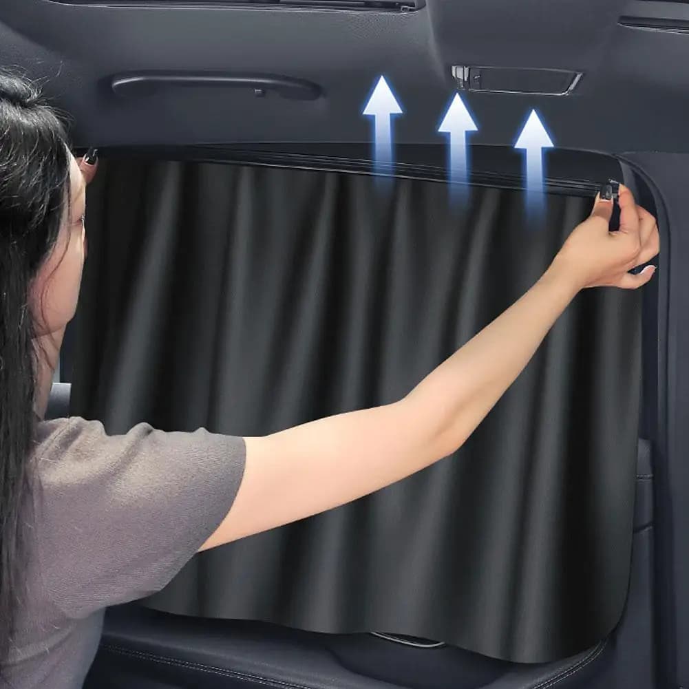 Tendine Parasole Auto a Doppio Strato per Finestrini Laterali, Tende Oscuranti per Finestrini Posteriori Auto per la Protezione dei Bambini