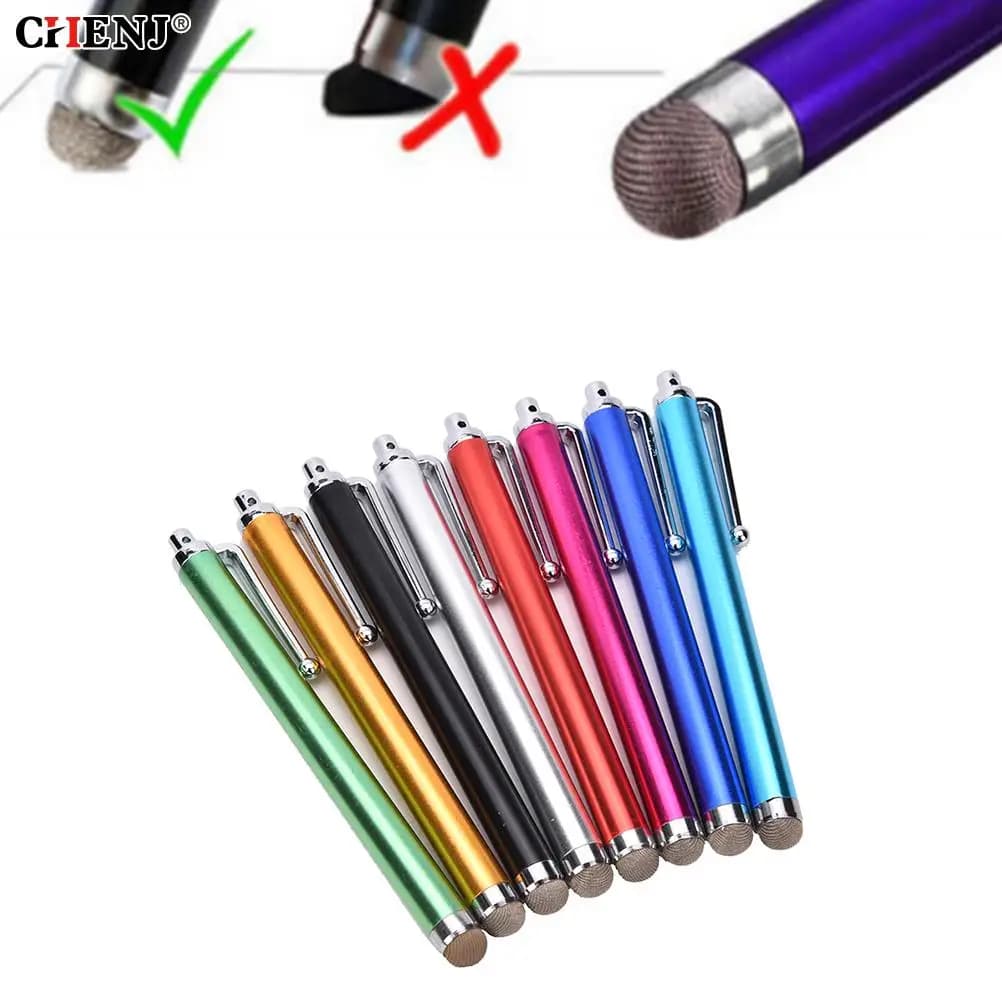 1PC universale Mini metallo Micro fibra stilo maglia fibra punta Touch Screen penna stilo per IPhone per Samsung Smart Phone Tablet PC
