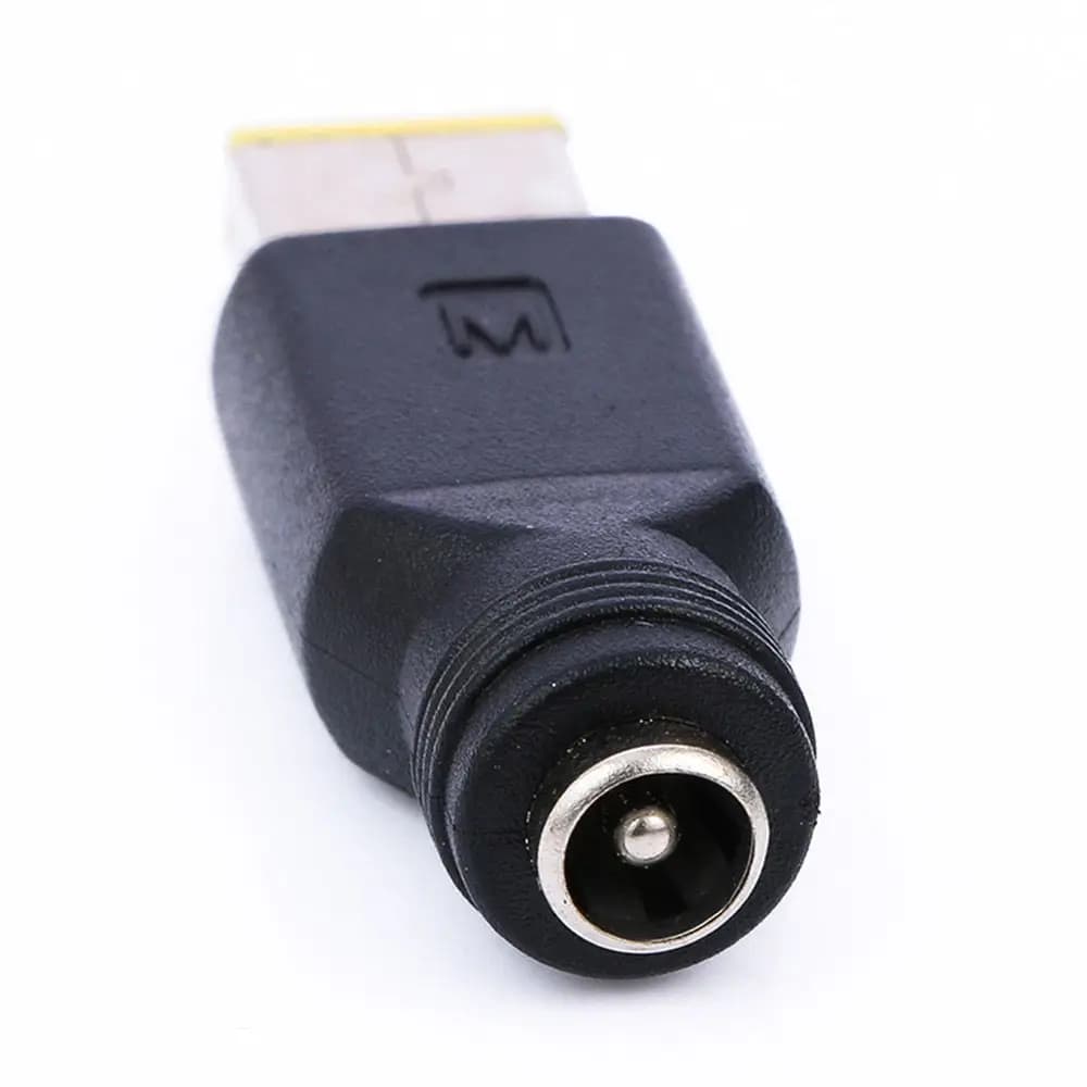 Tips Round To Square End 5.5 × 2.1/ 2.5mm To Square for Lenovo ThinkPad Converter Power Charger Plug Connectors Laptop Adapter