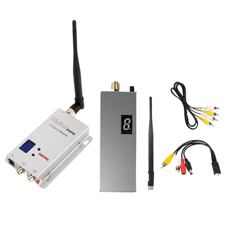 A99E-FPV 1.2G 1.5W VTX VRX Kit 8CH 1500Mw FPV Ricevitore trasmettitore video con antenna -92Dbm per FPV RC Drone a lungo raggio