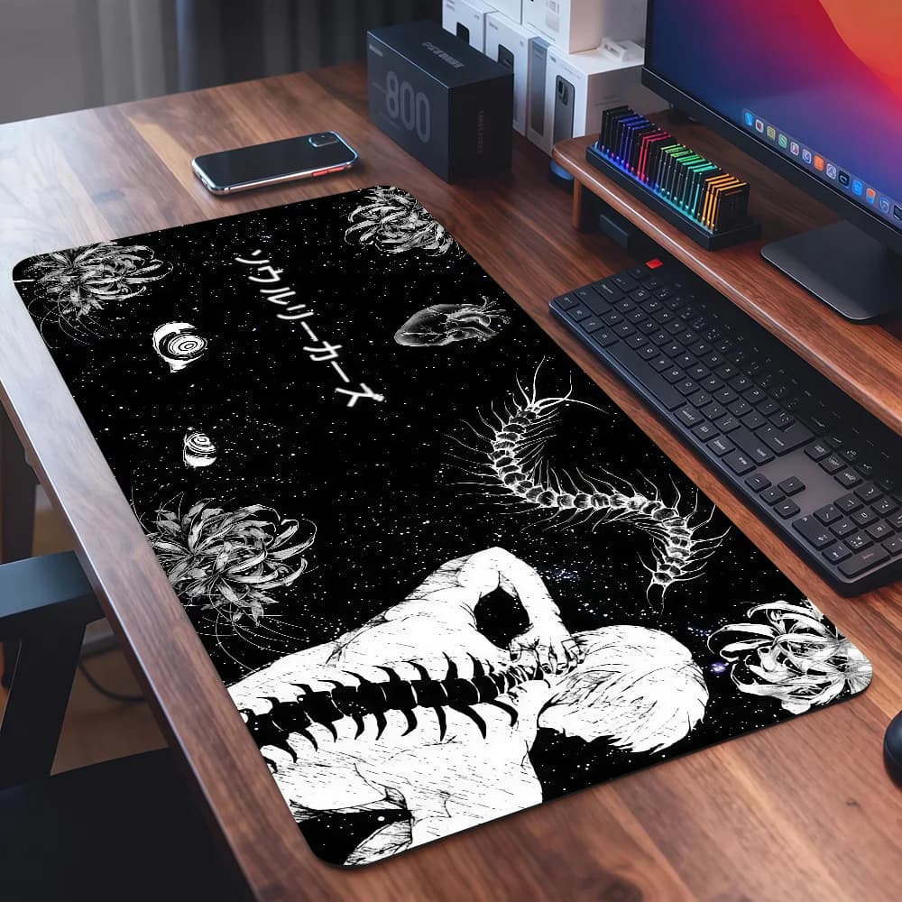 Anime T-Tokyo G-Ghoul Mouse Pad Square Office Gaming Desk Mat Waterproof Non-Slip Rubber Decorative