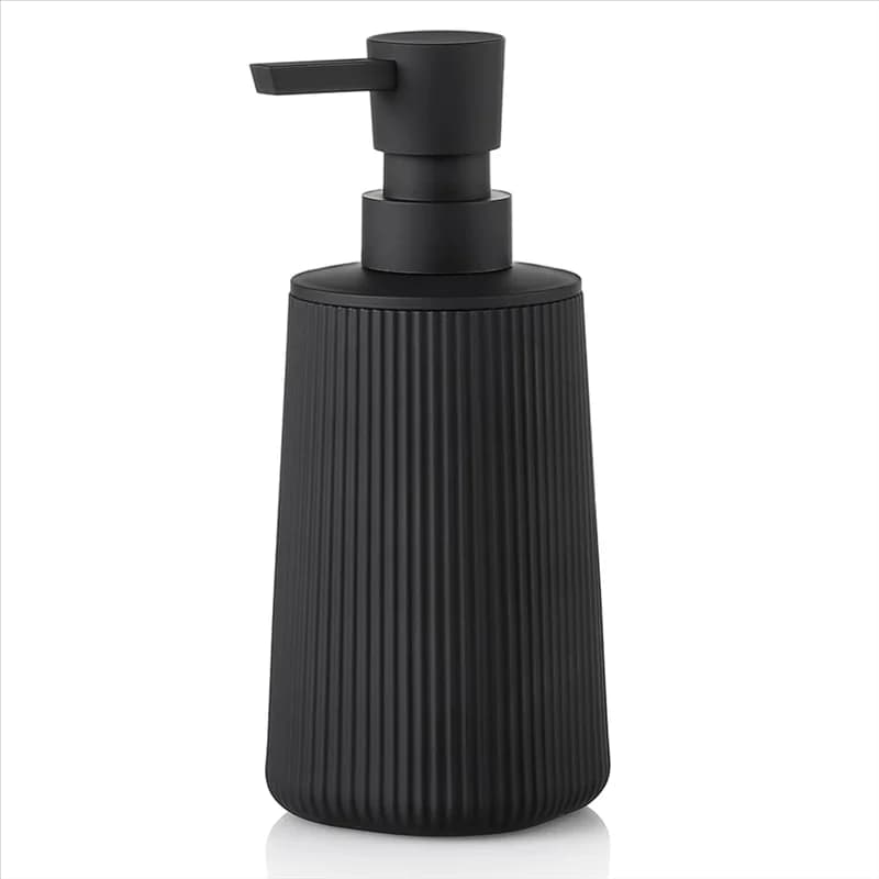 A26F-Dispenser di sapone in plastica stile moderno a strisce di fattoria piccolo per dispenser di sapone portasapone per bagno e cucina
