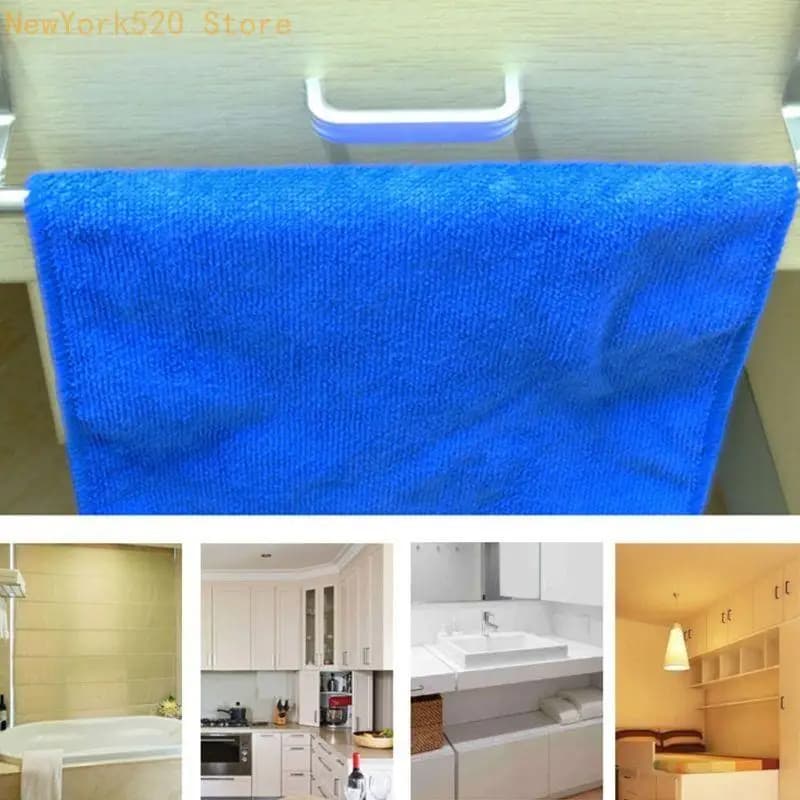 Stainless Steel Towel Bar Storage Rack Home Kitchen Bathroom Bar Hotel Organize N84C