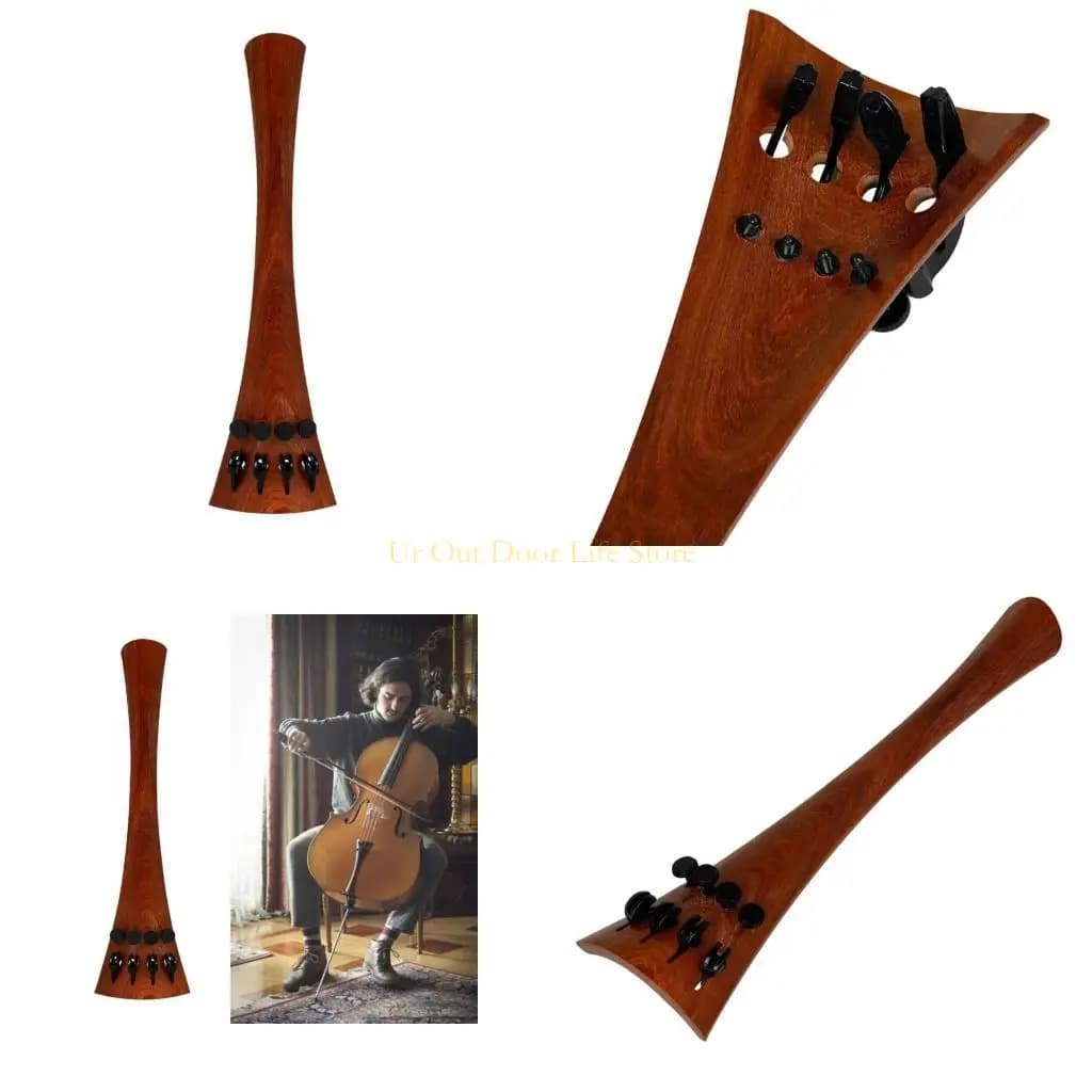 Redwoods 77UF cello bridging board with 4 fine tuners for long lasting 4/4 cello accessories