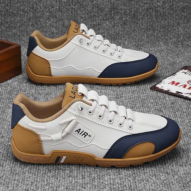 Scarpe da ginnastica da uomo autunno-primavera legate Scarpe classiche da uomo casual blu Scarpe da ginnastica di lusso da uomo Sport Deporte Due a Sapatilla Tenni