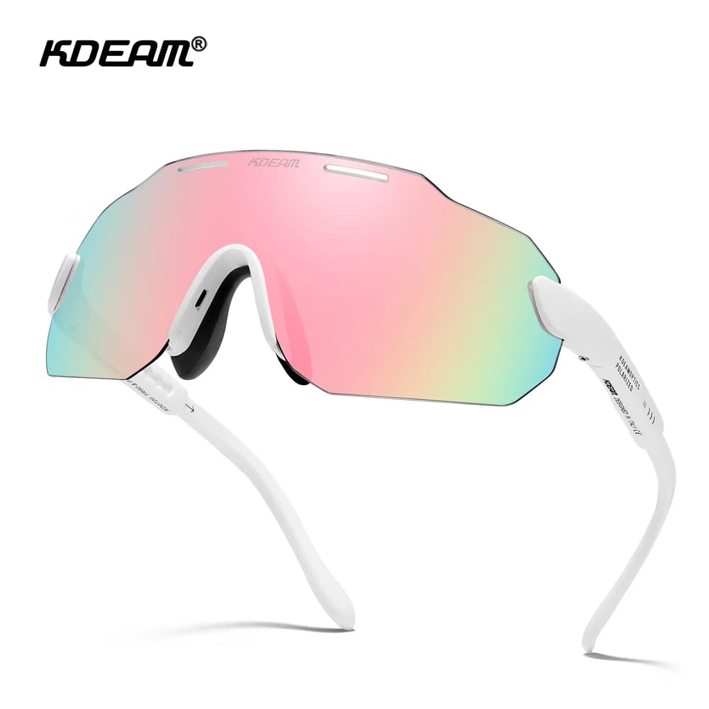 KDEAM Men's photochromatic cycling sunglasses with category polarized glasses 3 sports glasses montatura miopia available KD0720