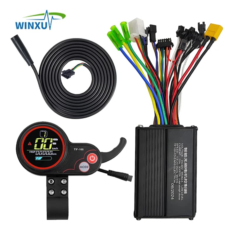 48V 20A 500W Motore Brushless Onda Sinusoidale Controller Universale TF-100 TF100 Display LCD Kit Acceleratore per kugoo M4 Scooter Elettrico