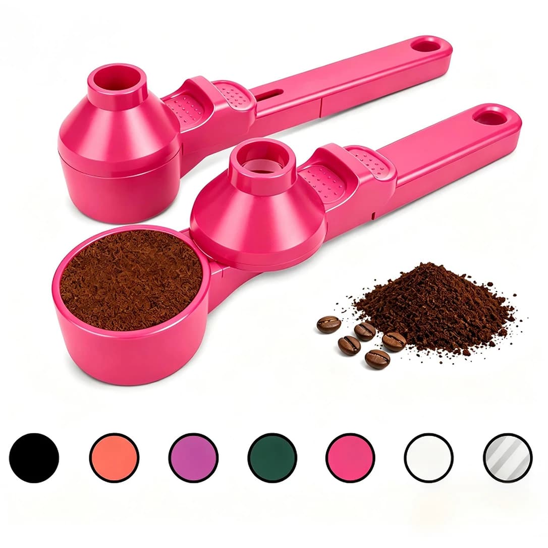 2 Pcs Coffee Scoop & Funnel for Reusable K Cup Refillable Coffee Pods Capacity for Ground Coffee, Protein Powder & Tea, Funnel