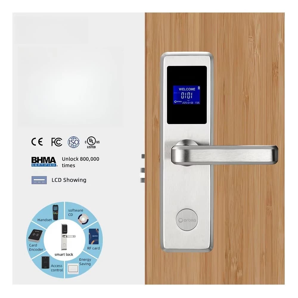 New Hot Hotel Lock Rfid, Electronic Keyless Digital Hotel Smart Key Card Door Lock System, Hotel Key Card Lock