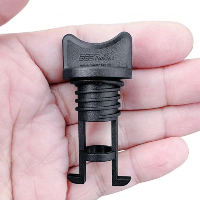 1Pc Nero Nylon Barca Marine Yacht Zattera Foro di Scarico 17mm Formato Standard Filettatura Grossa Tappo di Ricambio Kayak Canoa Accessori